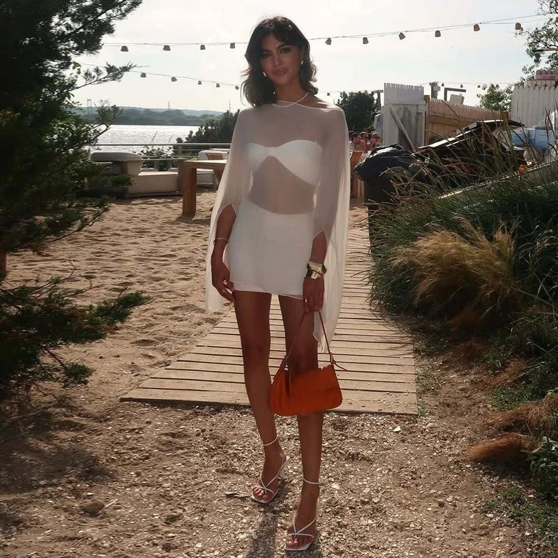 Copricostume con blusa morbida Samantha