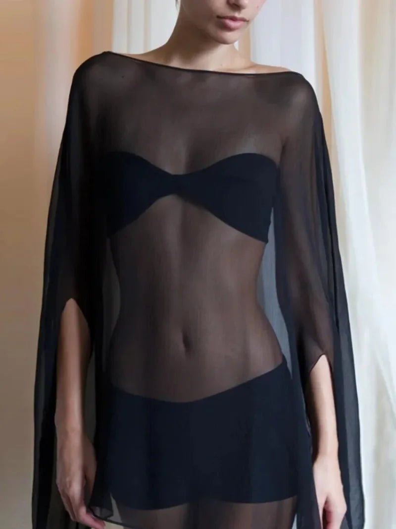 Copricostume con blusa morbida Samantha