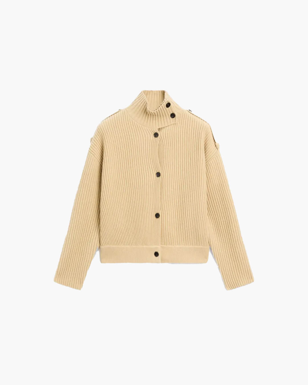 Sandra Cardigan in maglia con collo rialzato