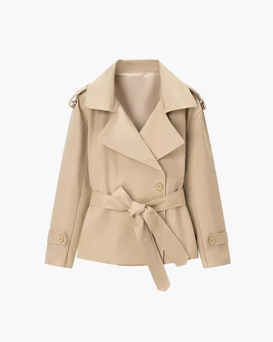 Trench corto con lacci Sandy