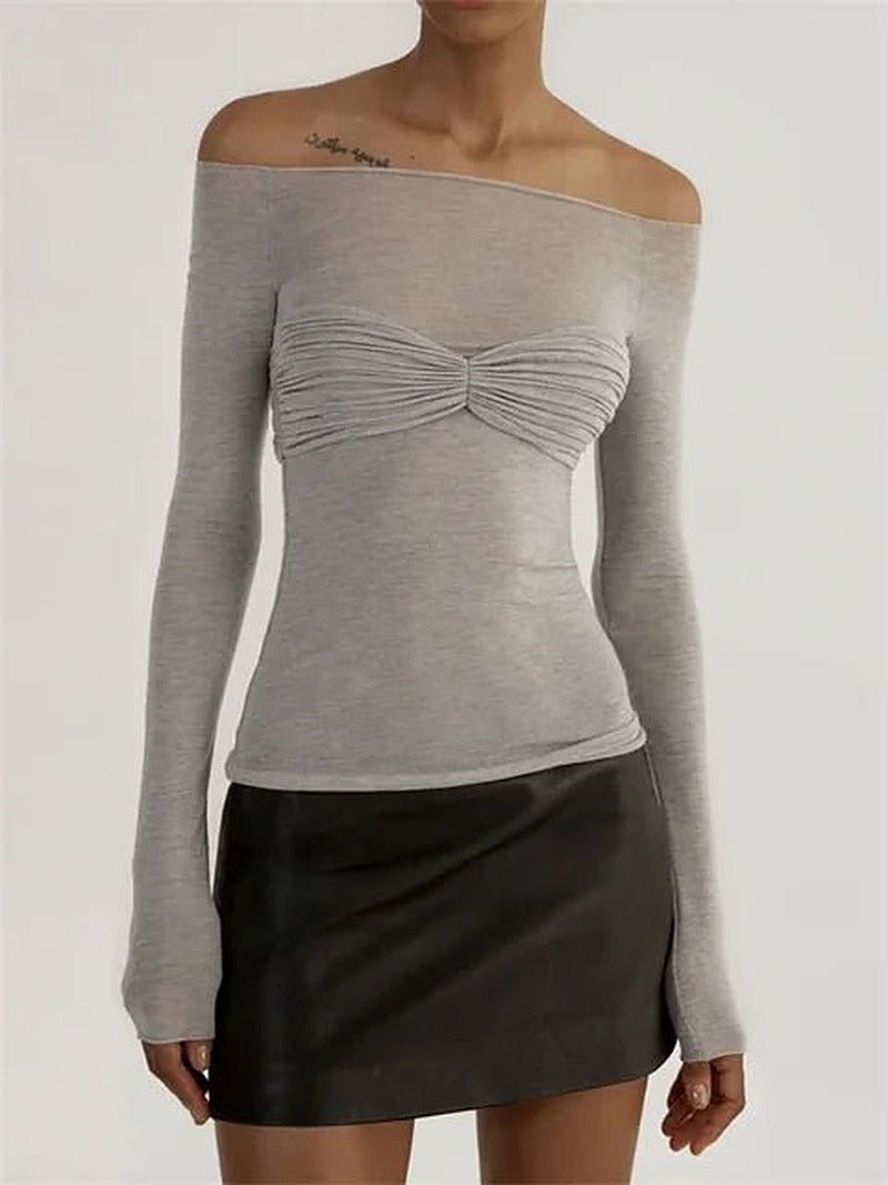 Top trasparente monospalla in mesh Sara