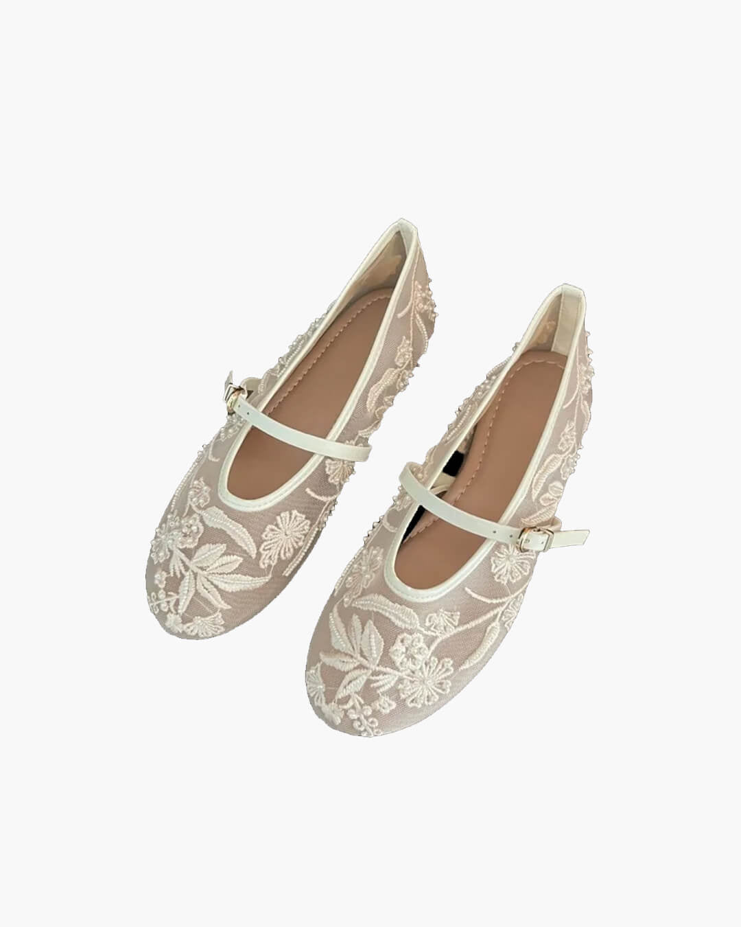 Ballerine in mesh con perline Sarah