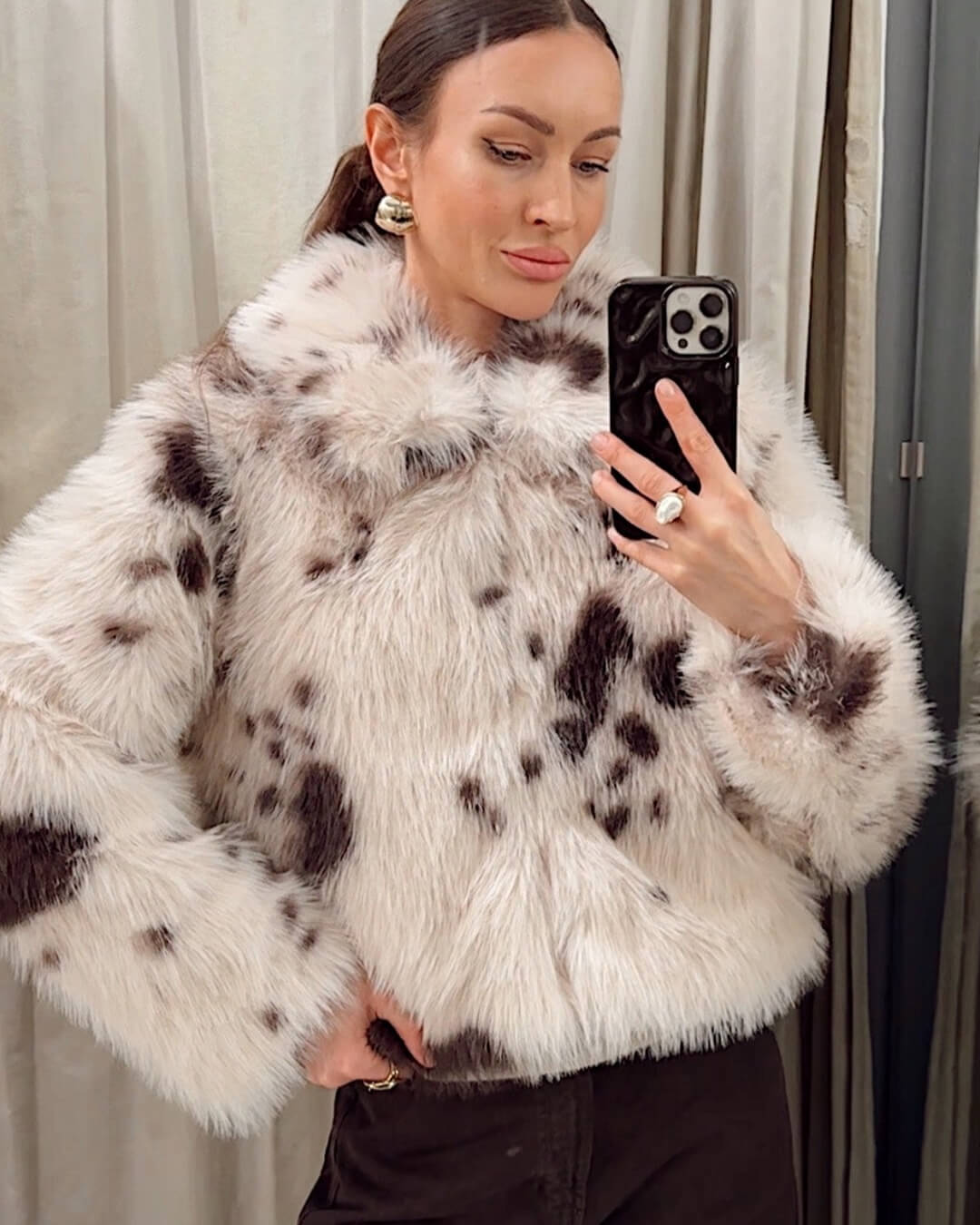 Cappotto in ecopelliccia Sarah