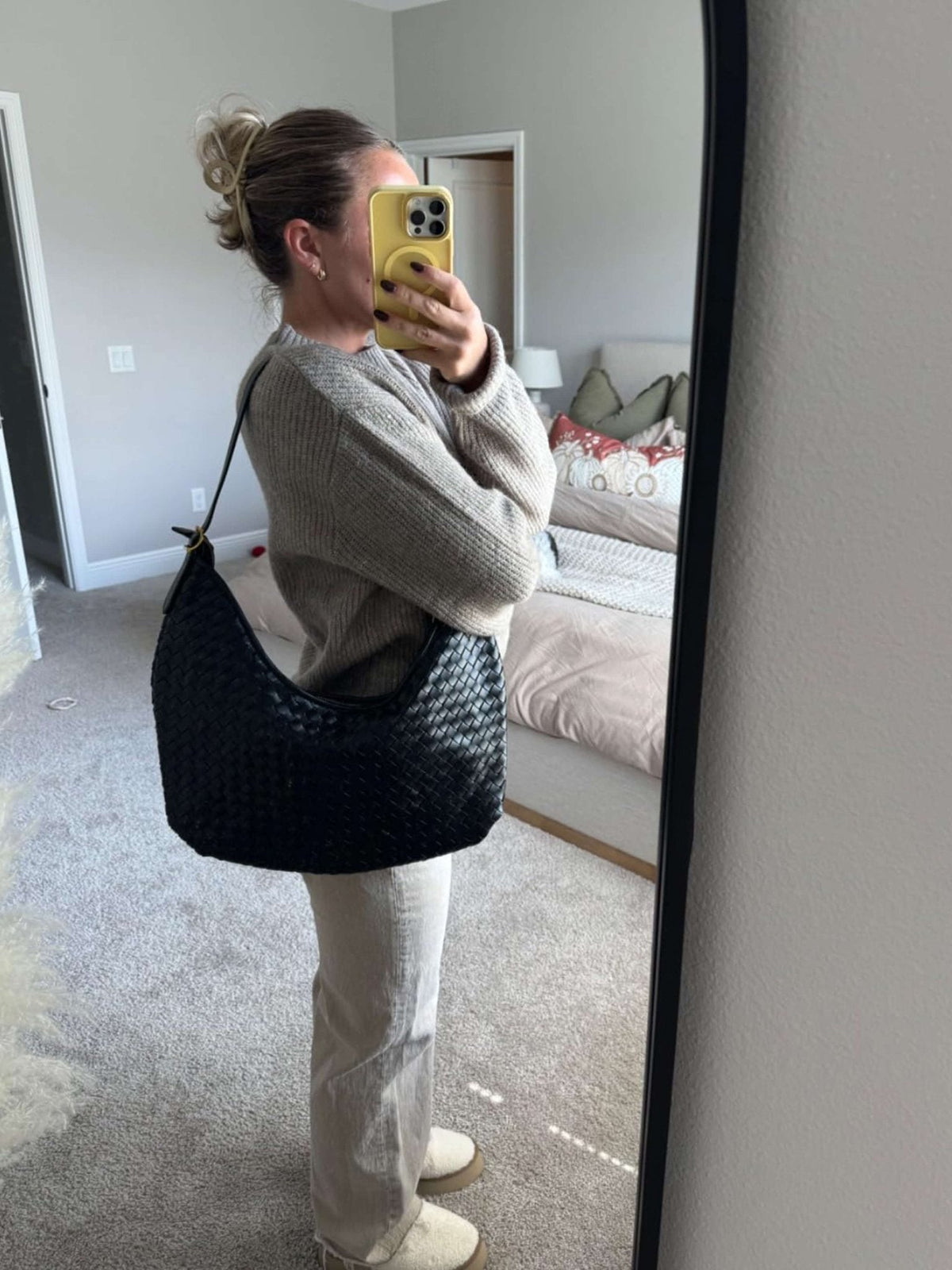 Borsa tote intrecciata Scarlett