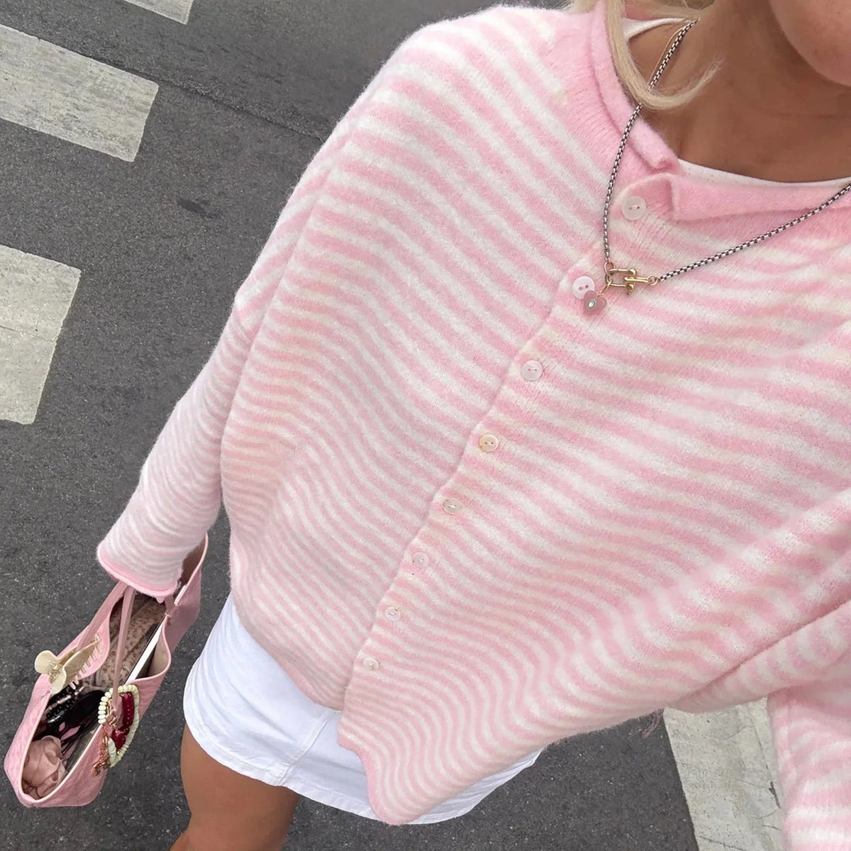 Cardigan a righe Sofia