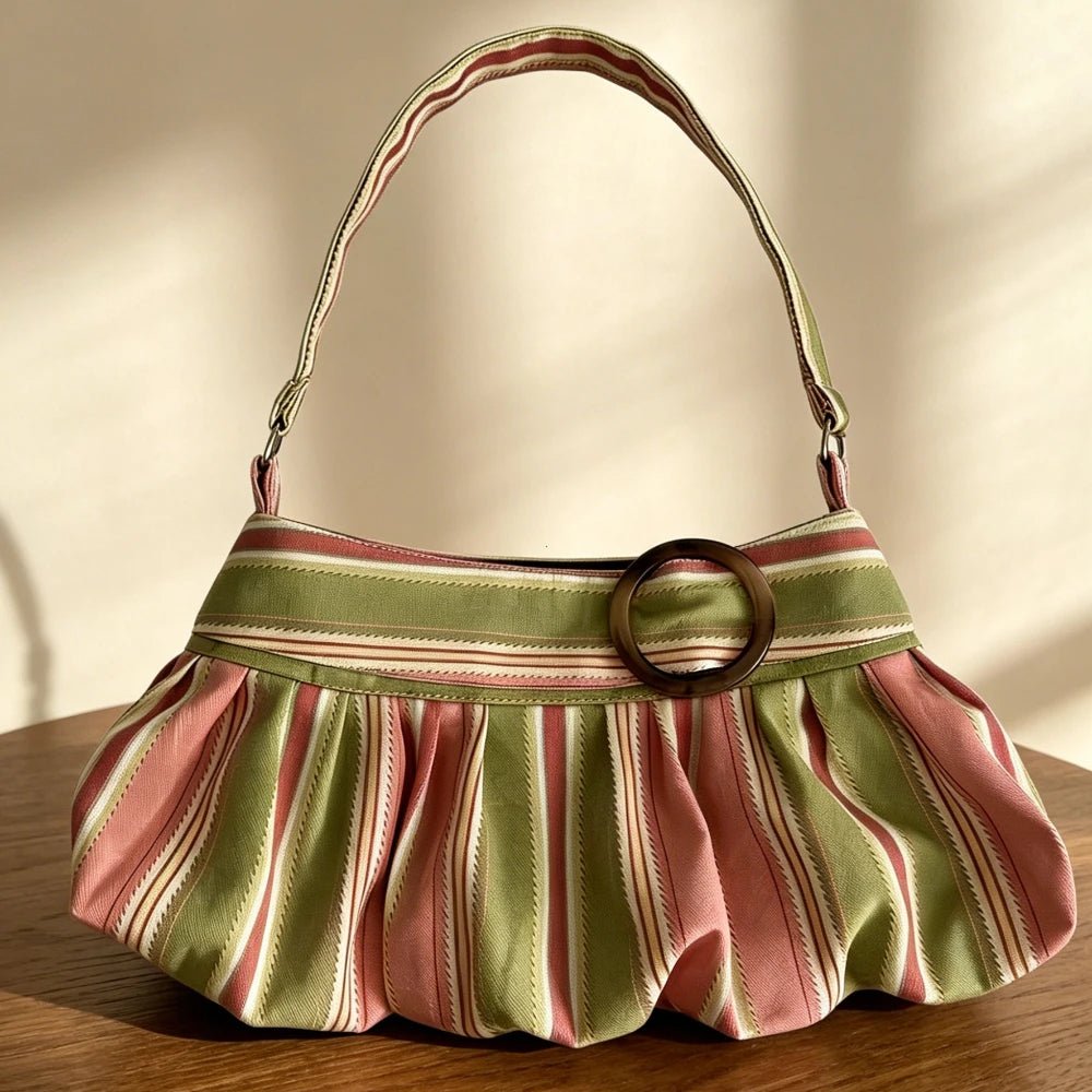 Borsa a spalla a righe Sophia