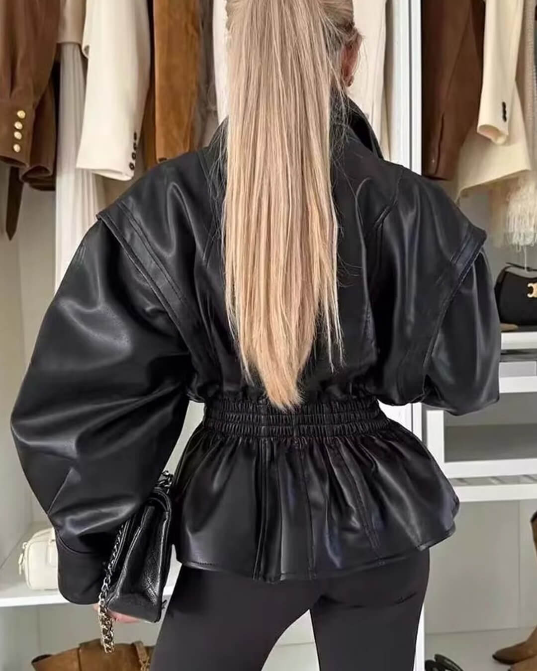 Giacca in pelle Stephanie
