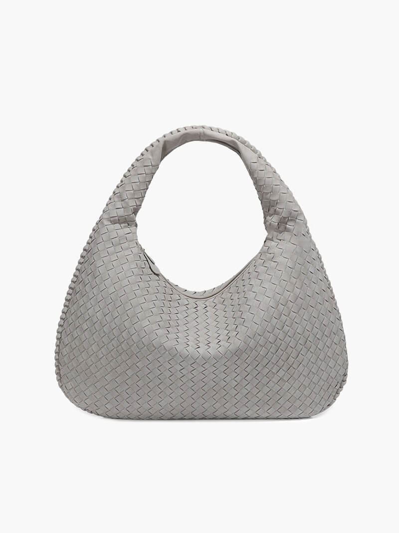 Borsa intrecciata in suede XL
