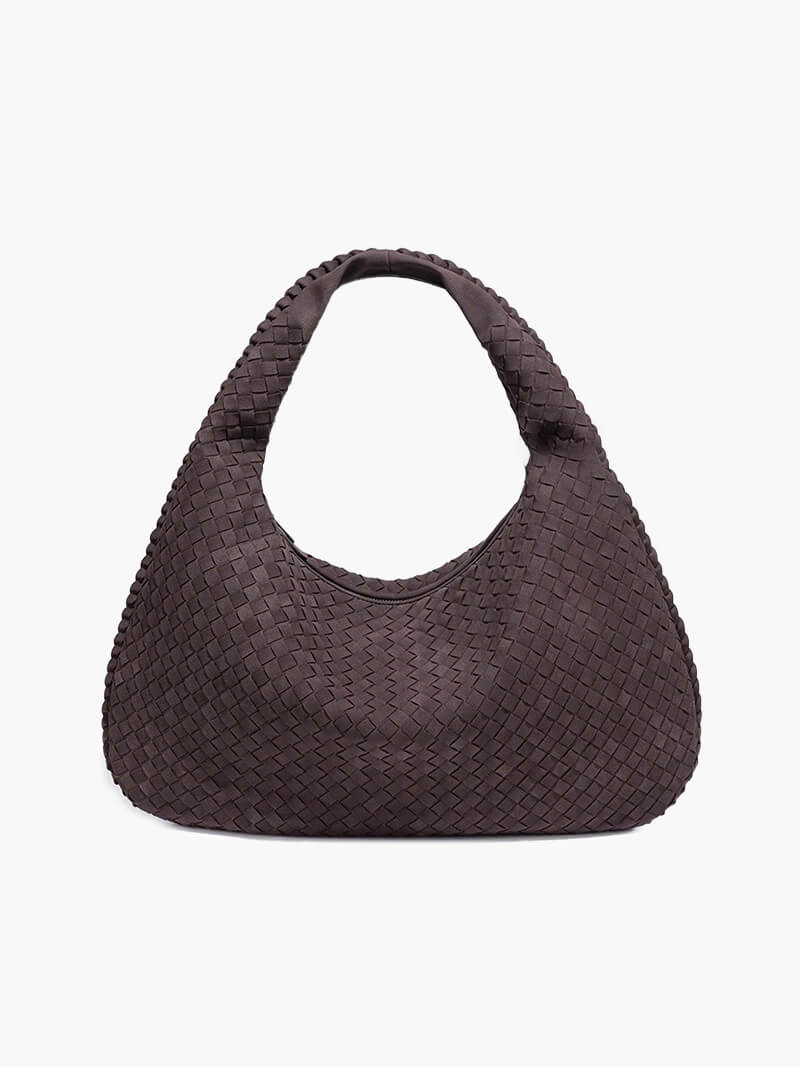 Borsa intrecciata in suede XL