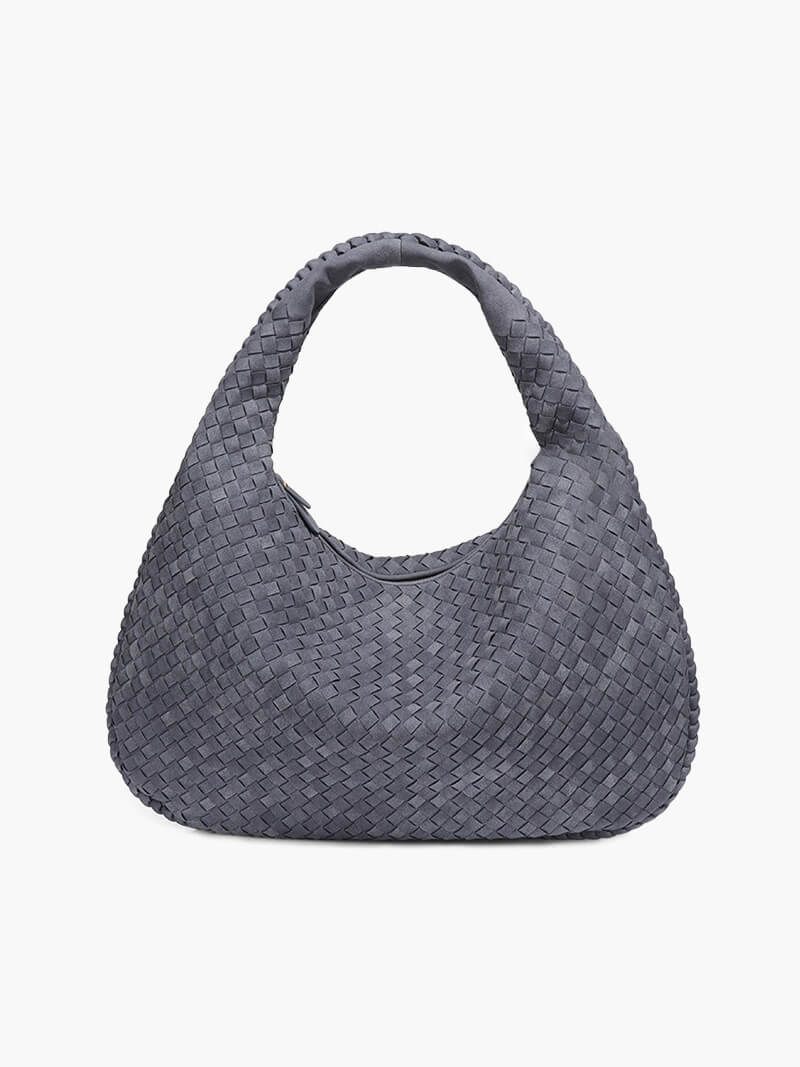 Borsa intrecciata in suede XL