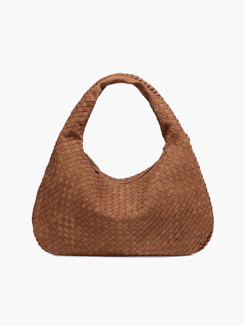 Borsa intrecciata in suede XL