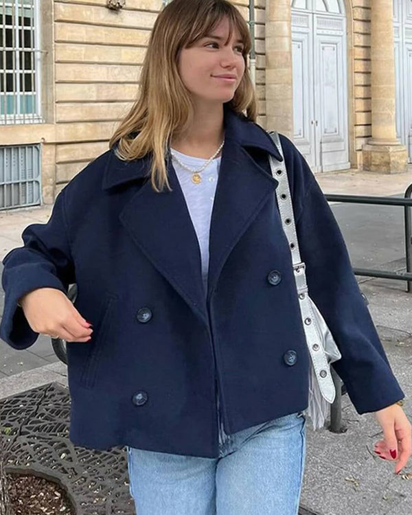 Cappotto corto doppiopetto Suzane