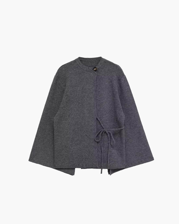 Cardigan con maniche a pipistrello e spacco Suzette