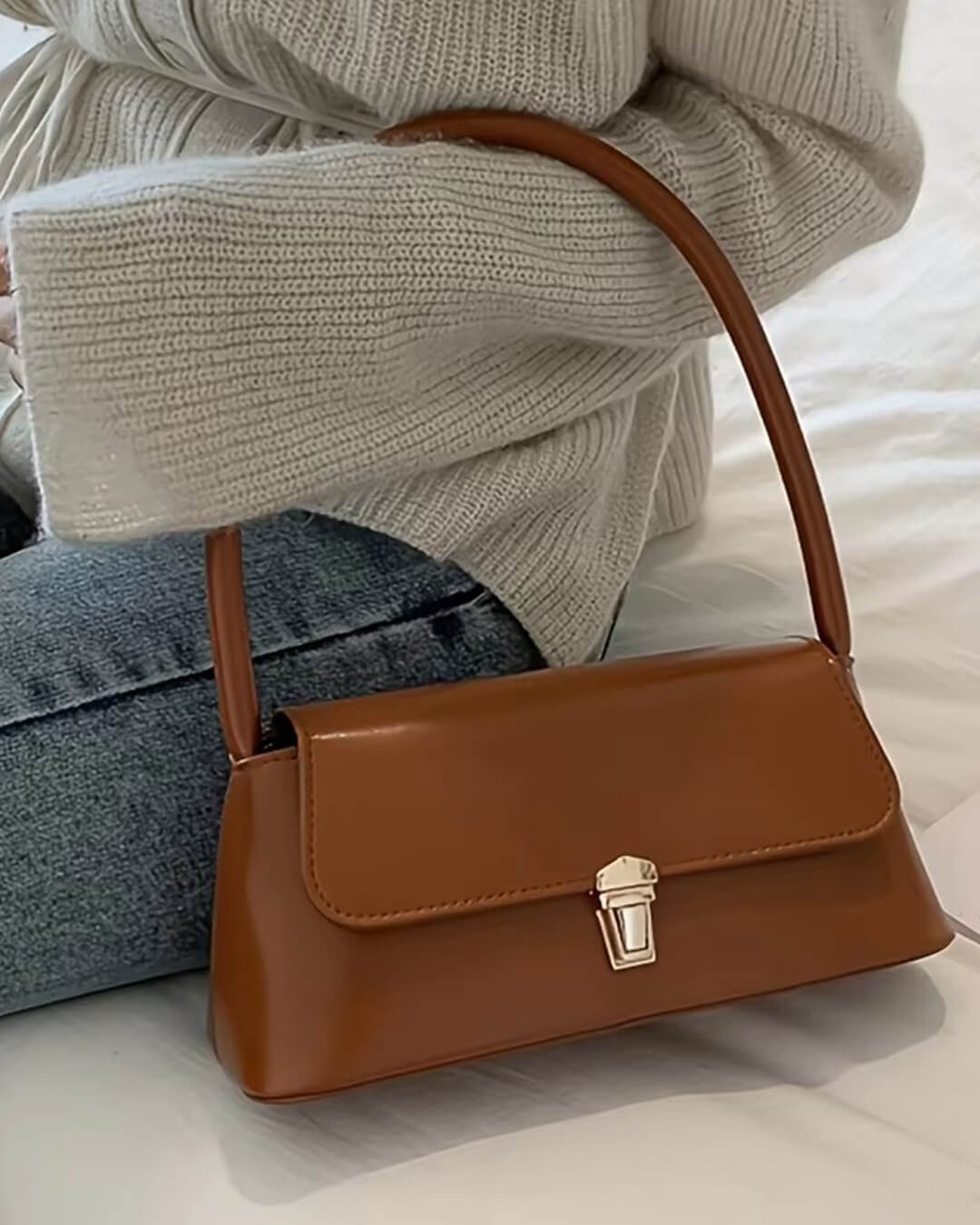 Borsa a spalla in pelle Tally
