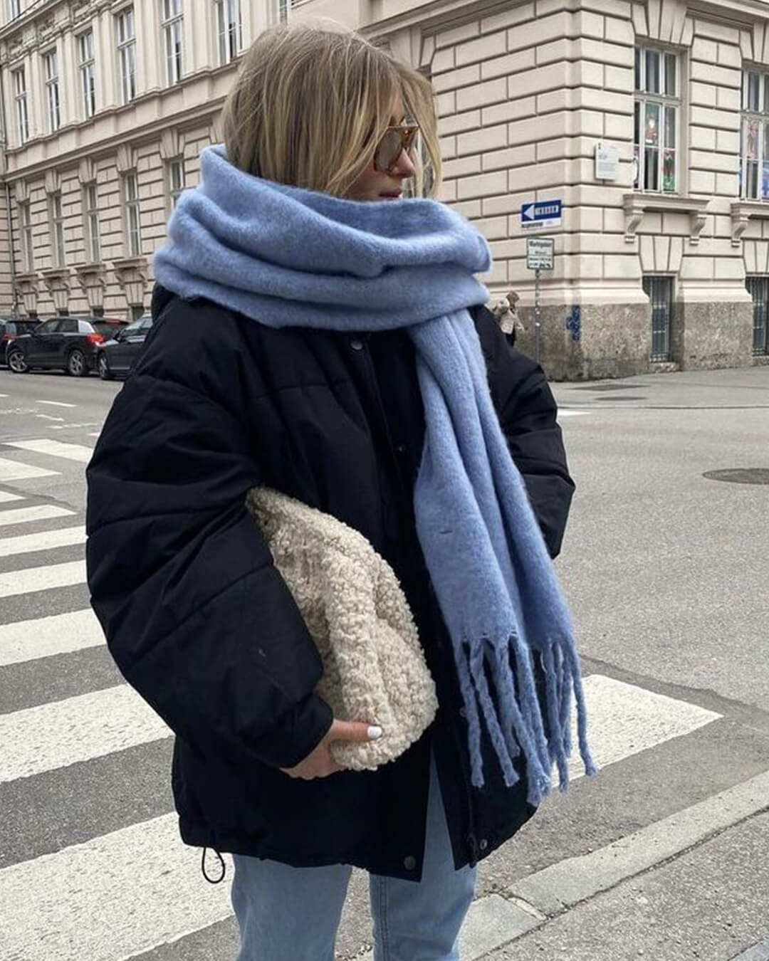 Tanya Sciarpa invernale con frange