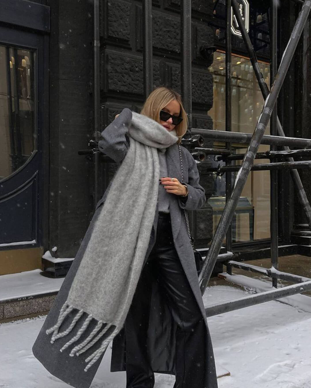 Tanya Sciarpa invernale con frange