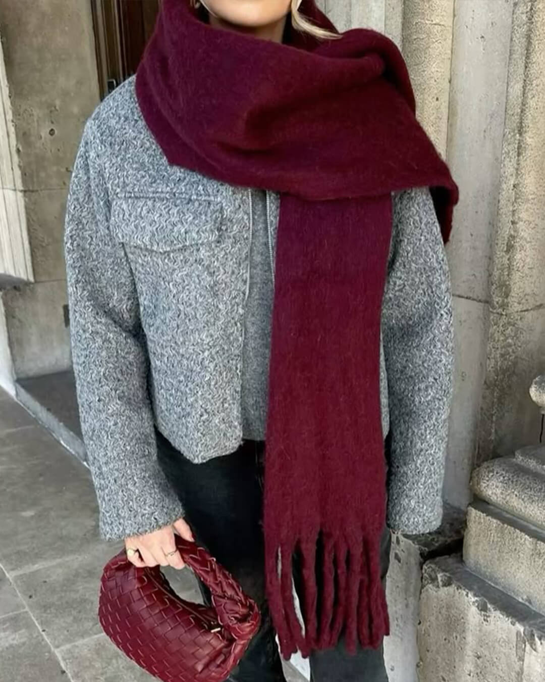 Tanya Sciarpa invernale con frange