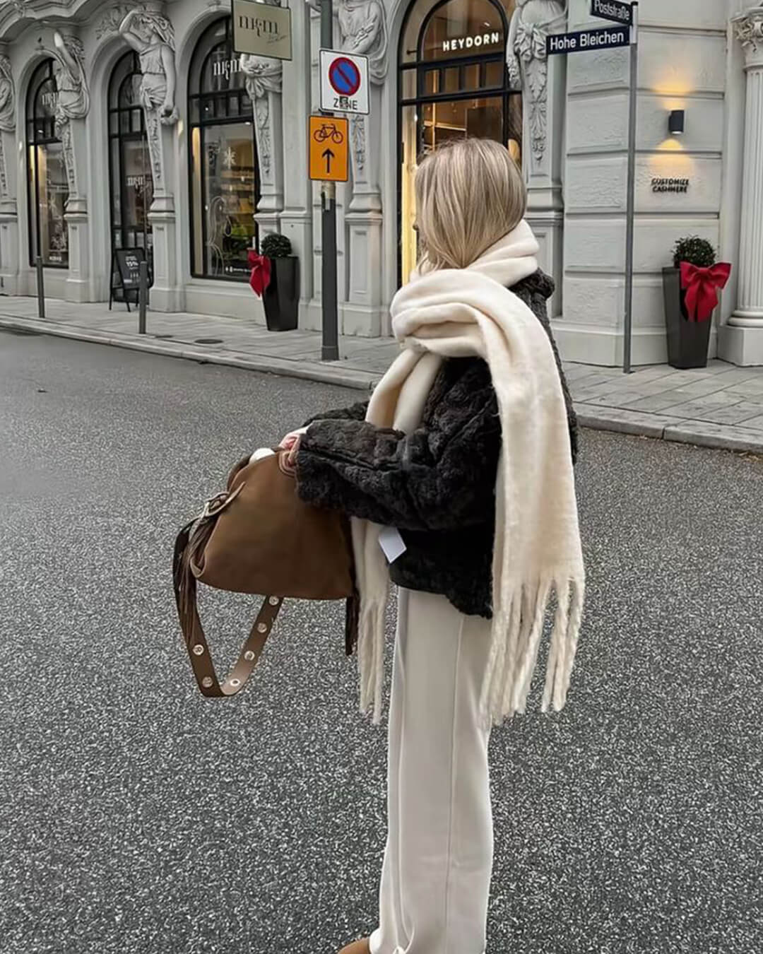 Tanya Sciarpa invernale con frange