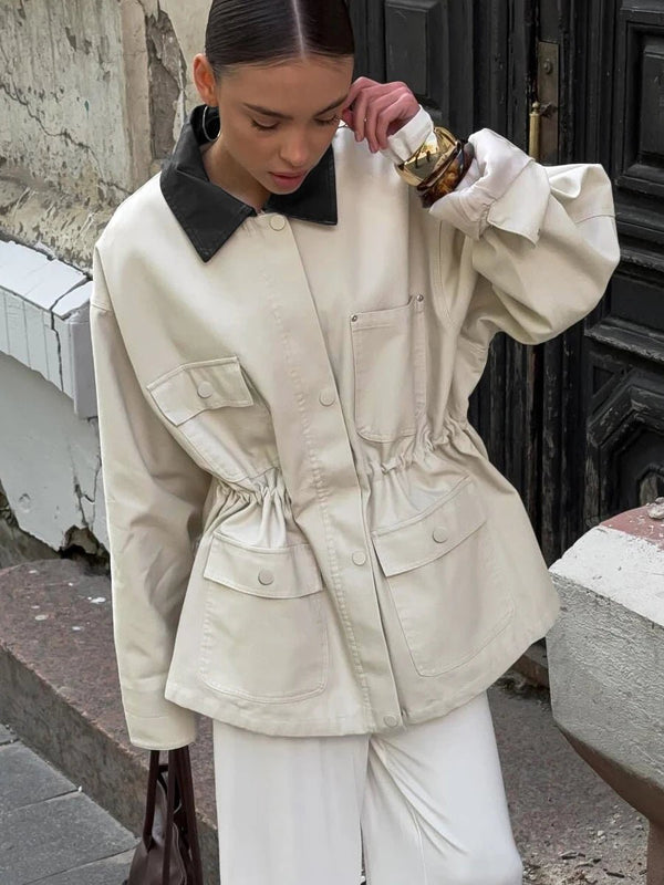 Giacca oversize con coulisse Therese