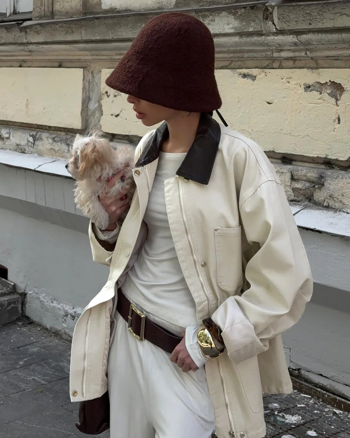 Giacca oversize con coulisse Therese