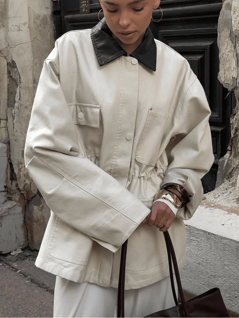 Giacca oversize con coulisse Therese