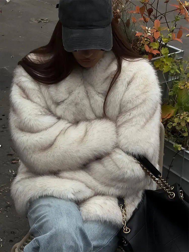 Cappotto in pelliccia sintetica Tilda