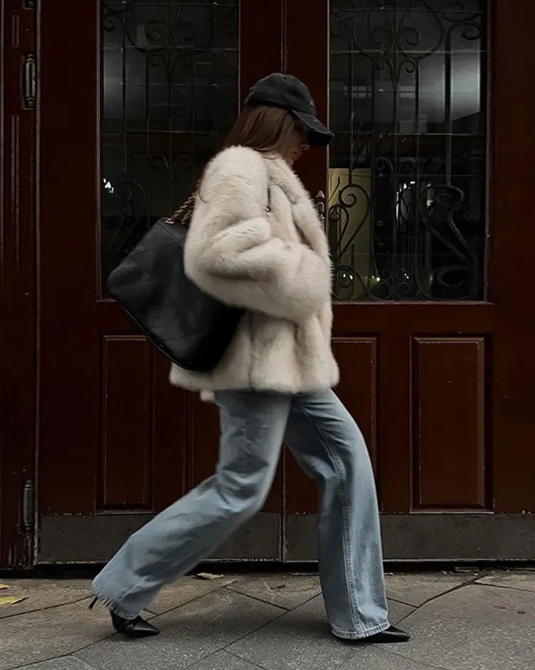 Cappotto in pelliccia sintetica Tilda