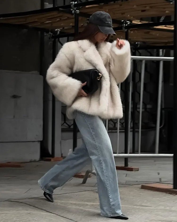 Cappotto in pelliccia sintetica Tilda
