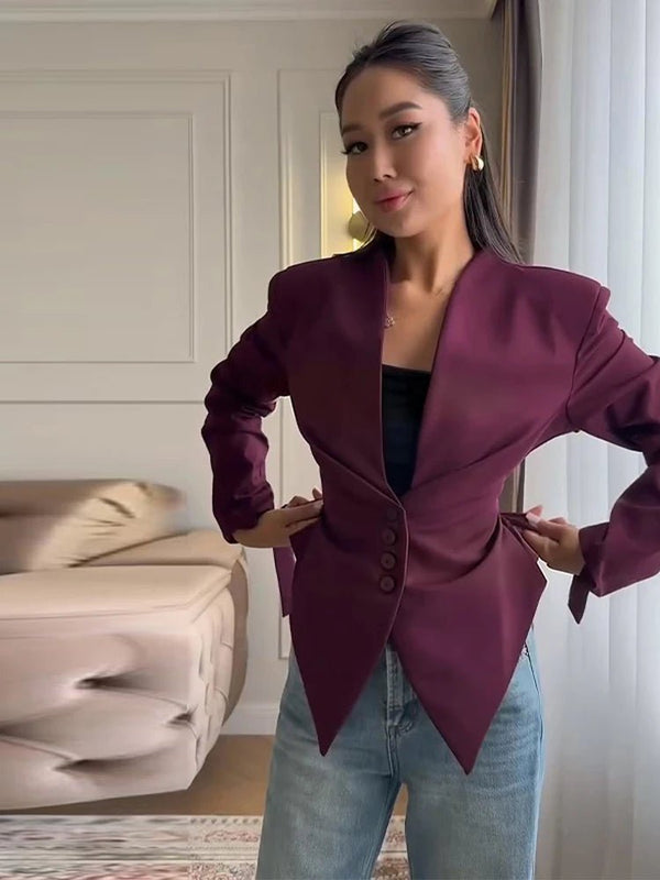 Blazer strutturato Tricia con spalle e vita sagomate
