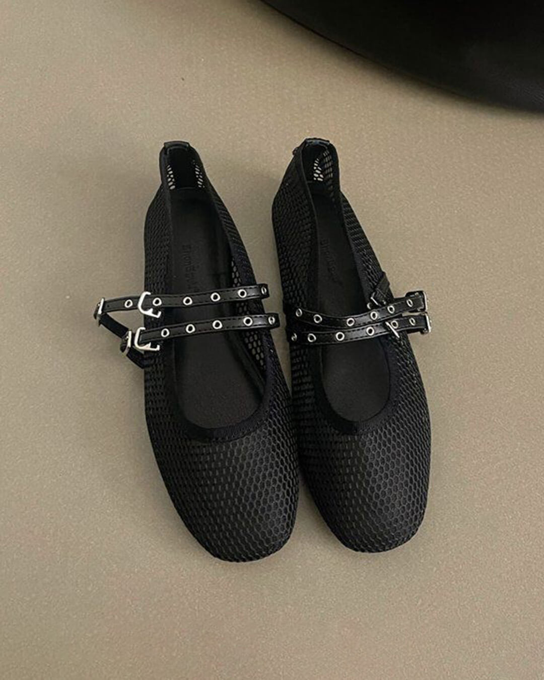Ballerine in rete con fibbia Valerie