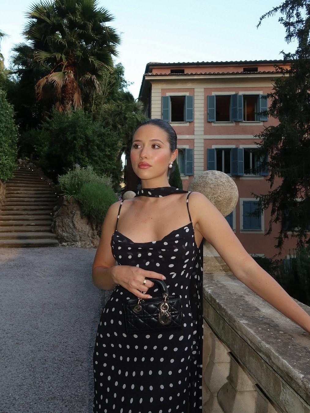 Abito lungo a pois Valerie