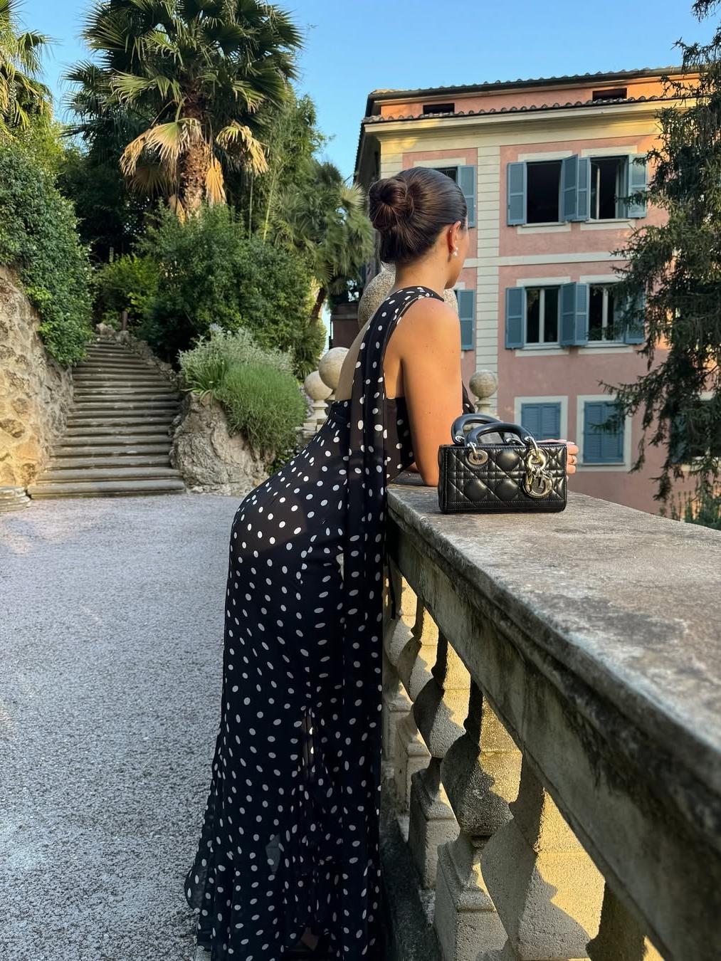 Abito lungo a pois Valerie