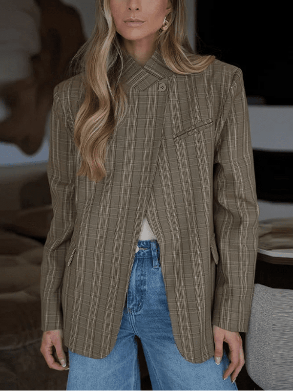 Giacca da completo Willow a righe con collo alto