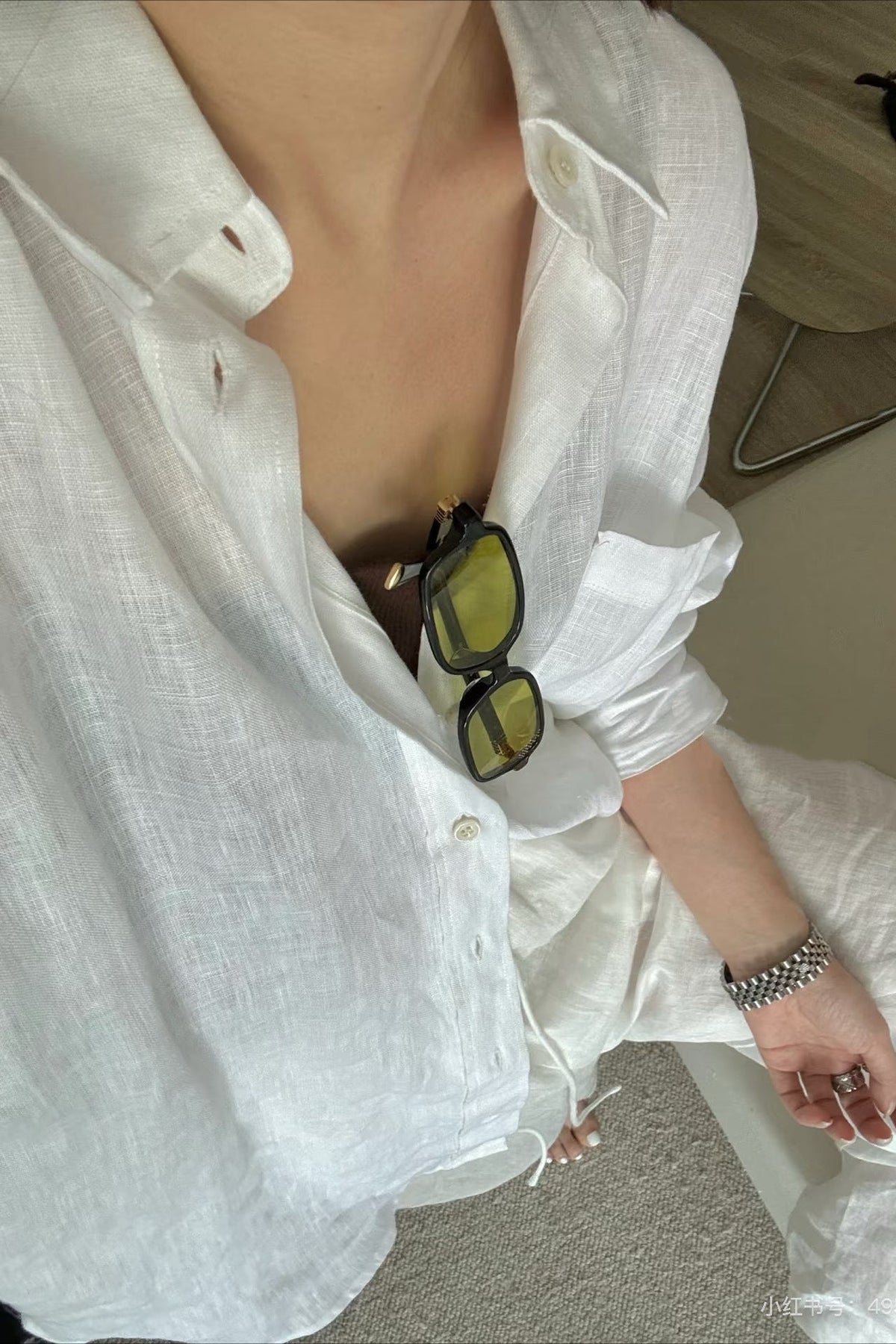Blusa Xenia a maniche lunghe e vestibilità ampia