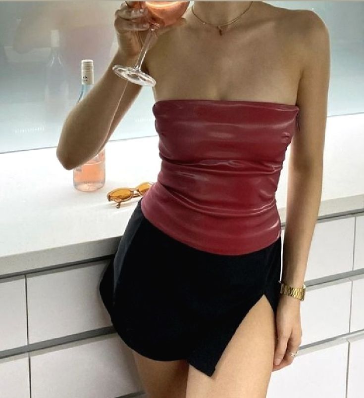 Top in ecopelle Yassi