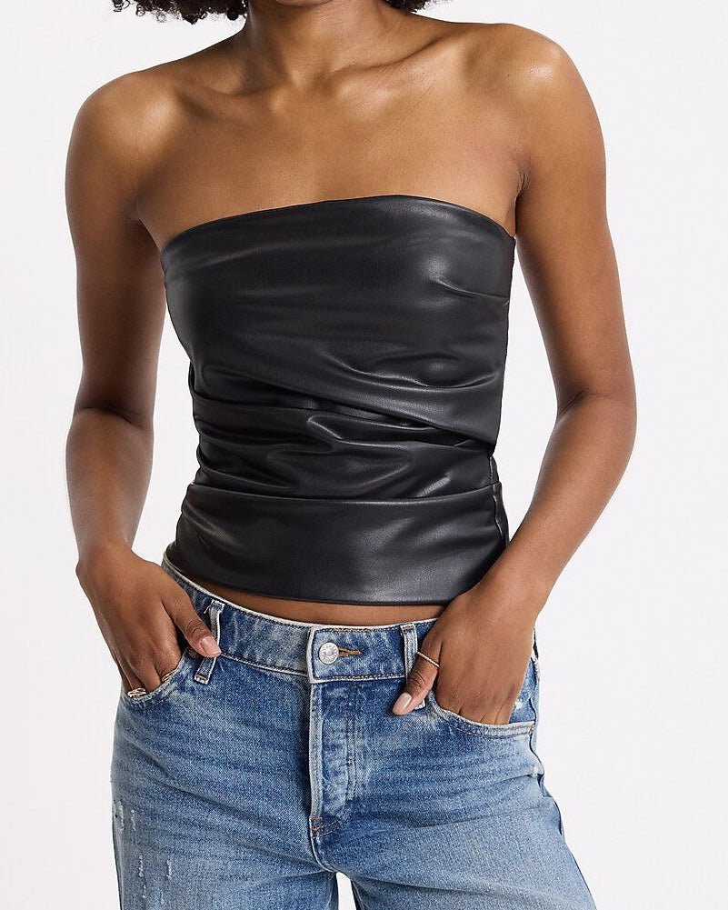Top in ecopelle Yassi