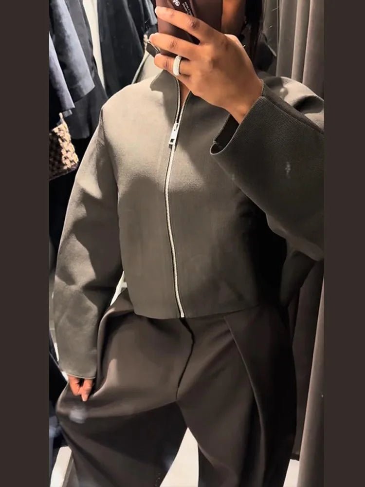 Giacca corta Zarina con cerniera