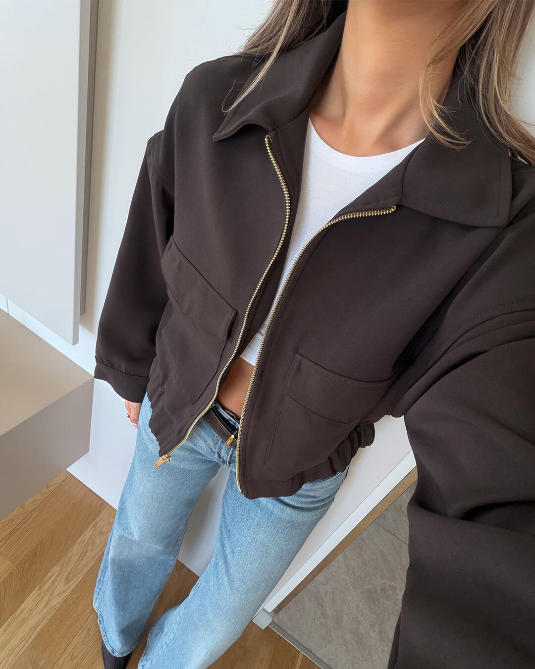 Giacca con tasche e cerniera Zoey