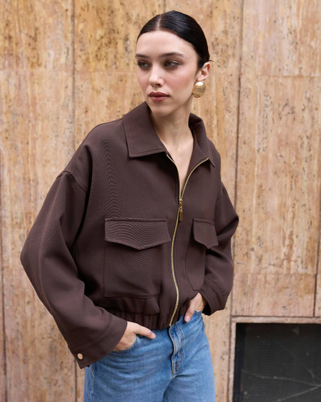 Giacca con tasche e cerniera Zoey