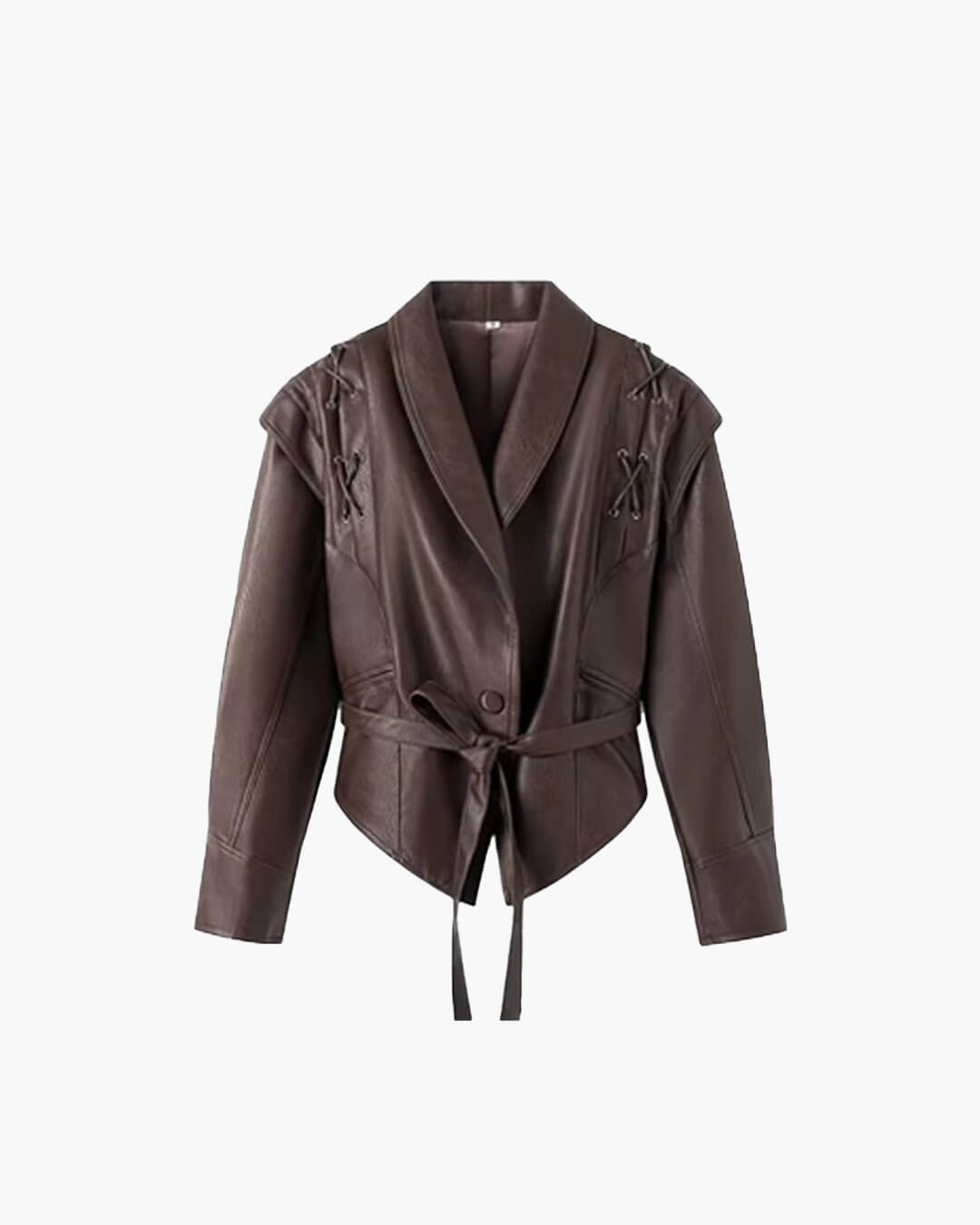 Giacca biker in pelle Zyra