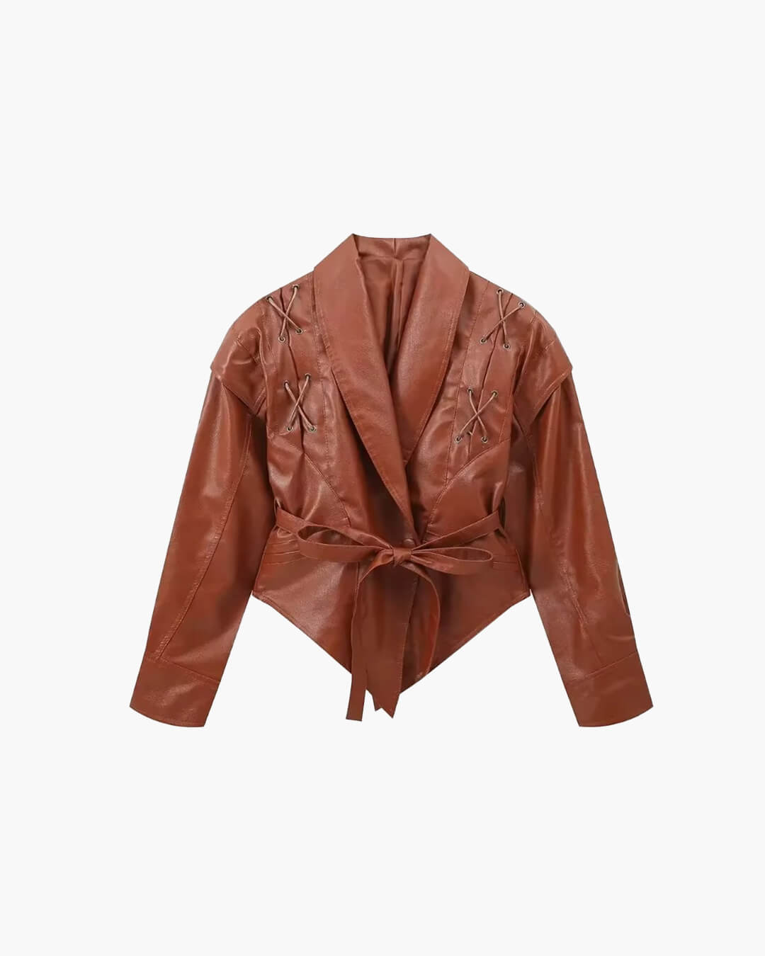 Giacca biker in pelle Zyra