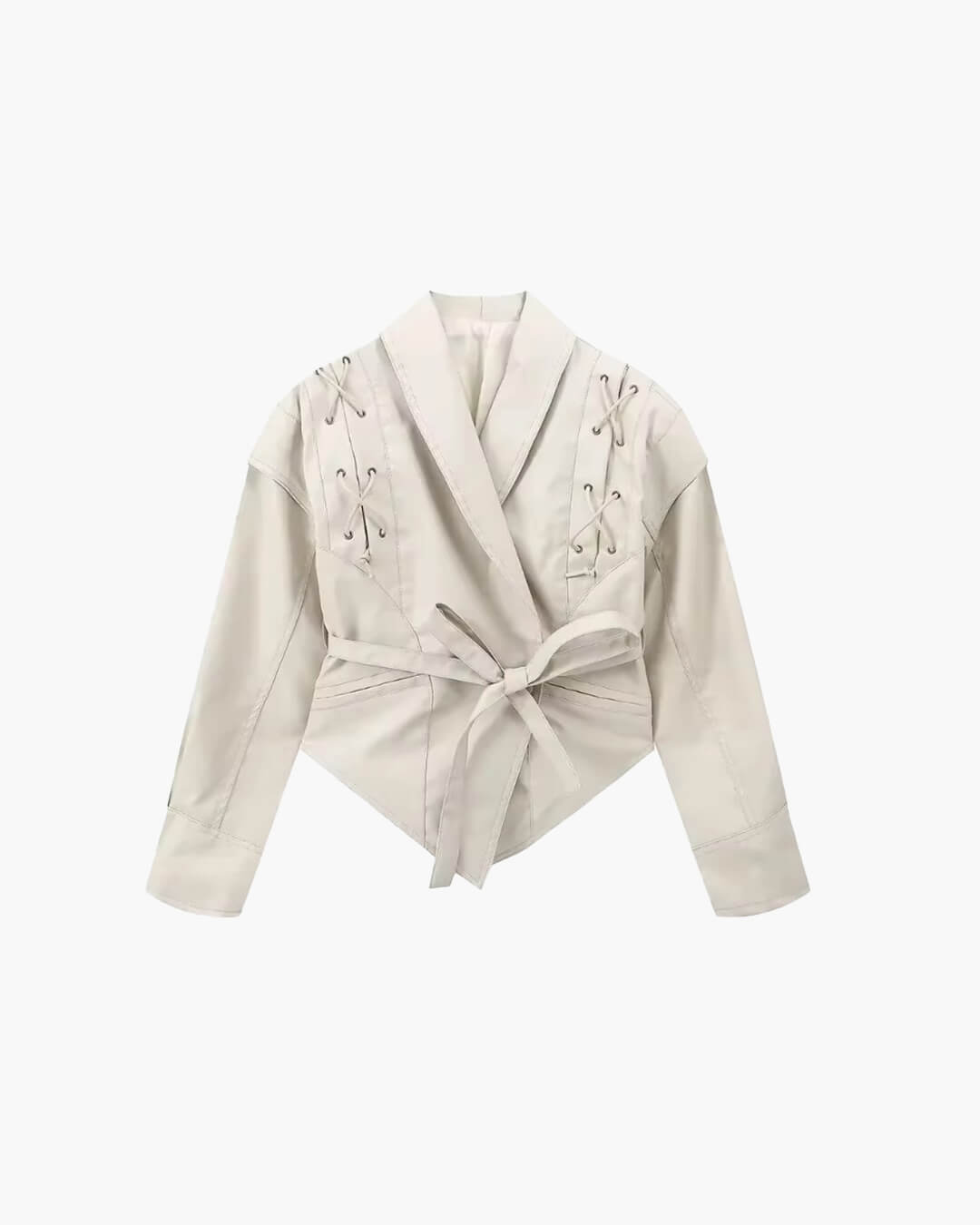 Giacca biker in pelle Zyra